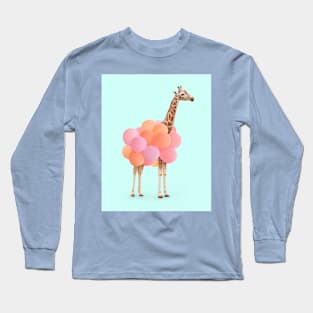 giraffe surrealism Long Sleeve T-Shirt